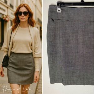 NWT Mexx grey classic pencil skirt. Preppy business casual. Size 10 medium
